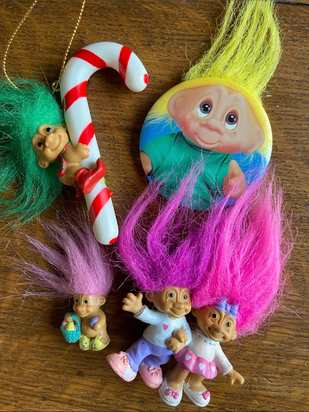 90s Vintage Holiday Russ Trolls Bundle Christmas Ornament Nostalgia Gifts Lucky
